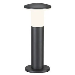 Alpa Mushroom - Anthracite IP55 E27 Max Watts 24w 220 - 240v 45cm Tall - Surface Or Spiked Bollard Choice Of 2 Heights