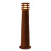 Rusty Round - Rusted Iron - FeCSi Steel IP55 Max Watts 11w E27 - 230v 700mm - Surface Or Spike Bollard In 2 Heights
