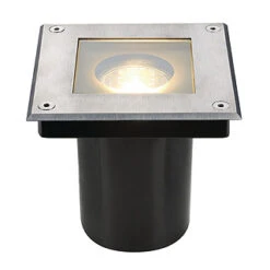 Dasar 70 - 230v GU10 - 304 Stainless Steel Bezel Aluminium Body IP67 30 Degree Tilt Round Recessed Spotlight