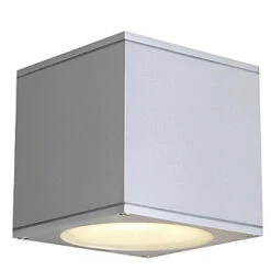 Big Theo - 240v - Outdoor Fixed Down Light - Grey Powder Coated Aluminium GU10 QPAR111 - IP44