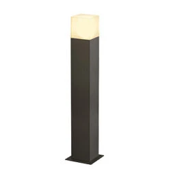 Graffit 60 - Square Anthracite IP44 E27 Max 11w 230v - 60cm Height - Surface Or Spike Mounted Bollard