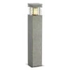 Arrock Granite - Granite & Stainless Steel IP44 E27 Max 15w 230v 70cm Tall - Surface/Spike Bollard - 2 Heights