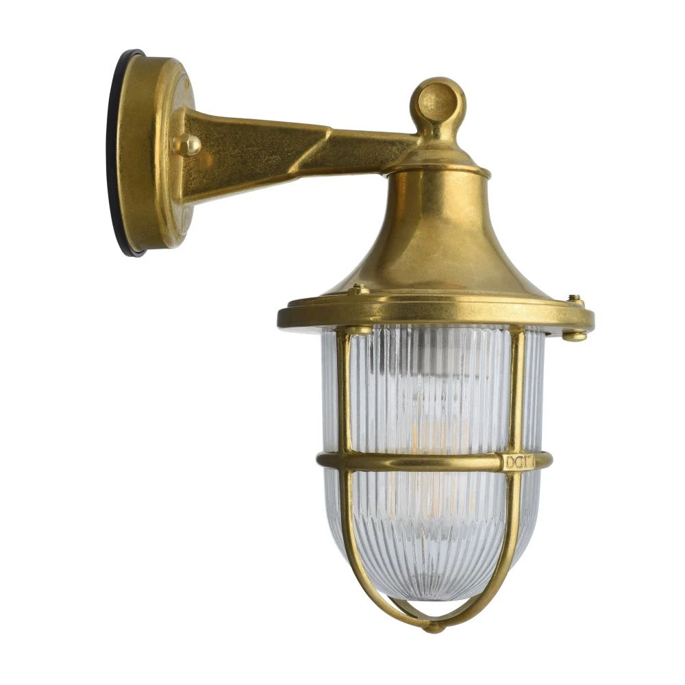 Greenwich Outdoor Wall Lantern Light - Solid Brass -240v IP64 E27 - Image 8
