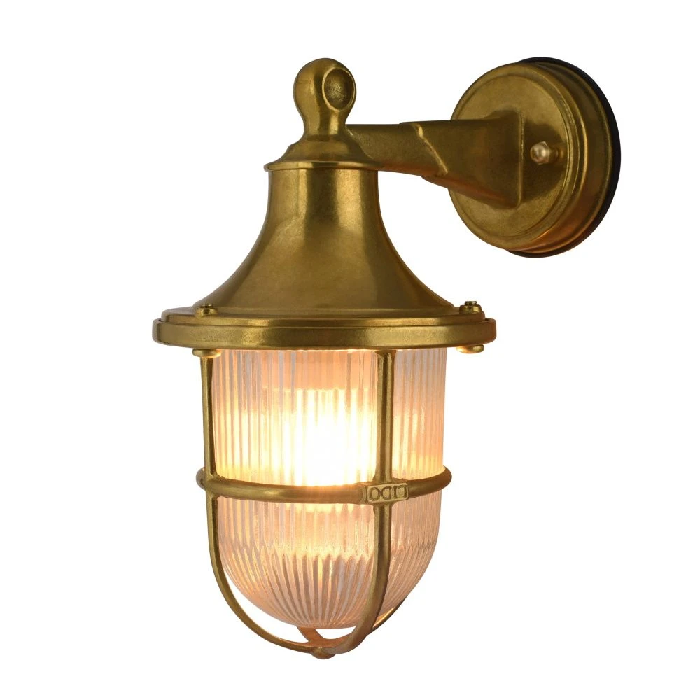 Greenwich Outdoor Wall Lantern Light - Solid Brass -240v IP64 E27 - Image 6