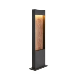 Flatt - Anthracite/Matt Brown IP65 9.7w 400 Lumens 100-240v Switchable 3000k /4000k 65cm Height - Path Light