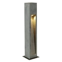 Arrock Stone - Granite & Stainless Steel IP55 9w 3000k 100-240v 330 Lumens 75cm Tall - Surface/Spike Bollard - 2 Heights