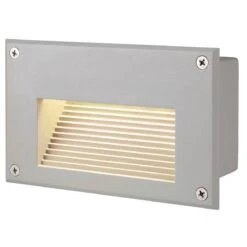 Brick LED Downunder, Silver Grey, Warm White, 3,000 Kelvin, 30 Lumens, IP54, 1.4w, Mains 240v