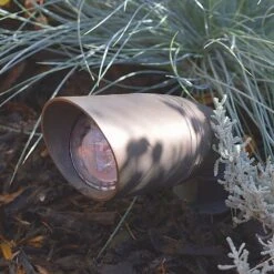 Taurus 12v - Brass With Bronze Finish IP56 MR16 Spike Spotlight - Plug & Play