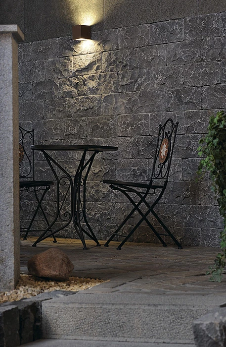 Sitra Cube - Outdoor Up & Down Wall Light - 240v - Anthracite Powder Coated Aluminium 2 X 9w Max GX53 IP44 - Image 3