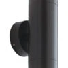 Odyssey Outdoor Up & Down Wall Light - 240v - Black Powder Coat IP44 2 X 35w GU10