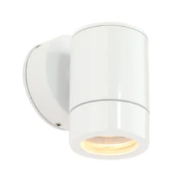 Odyssey - Outdoor Fixed Down Wall Light - 240v White Powder Coated IP44, 35W GU10