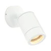 Odyssey 240v - Outdoor Adjustable Wall Light White Powder Coated Aluminium IP65 GU10