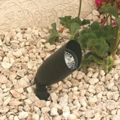 Taurus - Black 12v - Powder Coated Aluminium IP56 MR16 - Spike Spotlight - Plug & Play - Choice Of 2 Colours