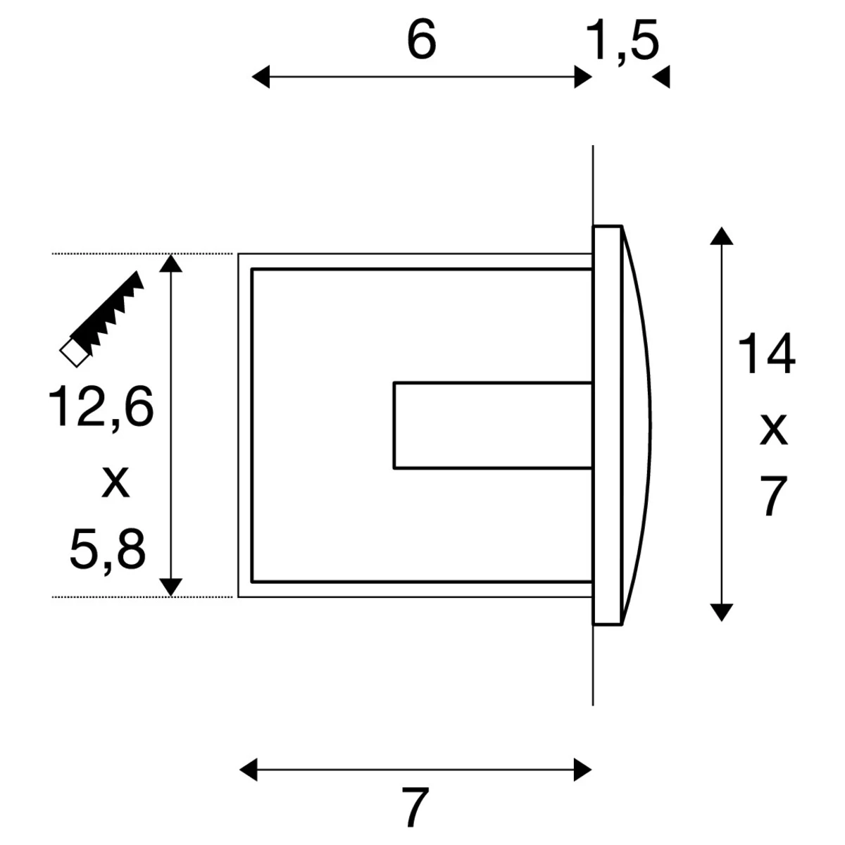 DOWNUNDER OUT M EL - White Finish With Warm White 3000k - 155 Lm 220-240v IP55 - 3.3w - Image 3