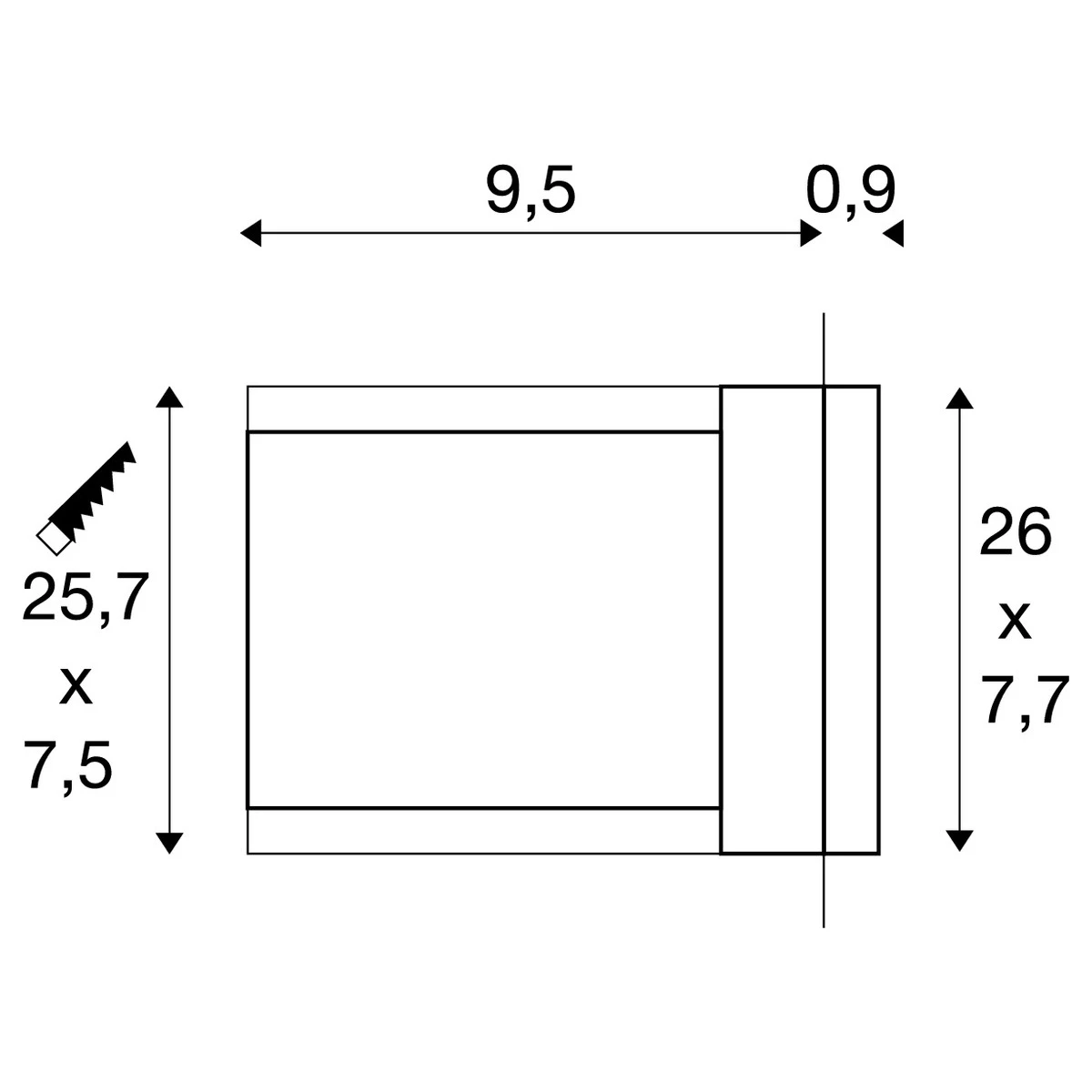 BRICK MESH - 316 Stainless Steel Warm White 3000k - 52lm 100-240v IP54 - 3.7w - Image 2