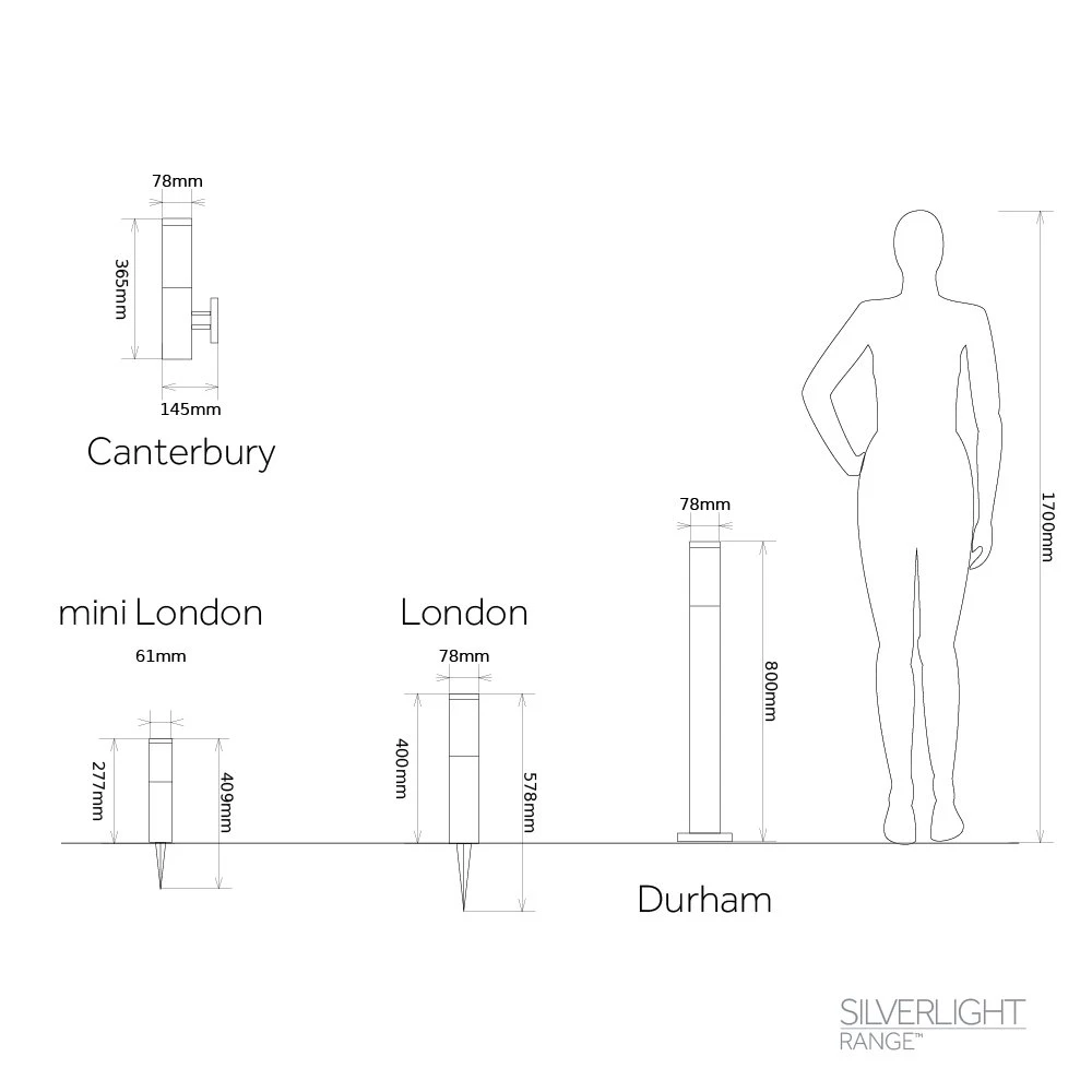 London XT Solar Post Lights (Set Of 2) Comes In Colour 6500K Or 4000k - Image 3